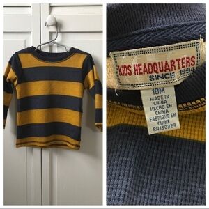 KIDS HEADQUARTERS Blue Yellow Cotton Blend Sweater